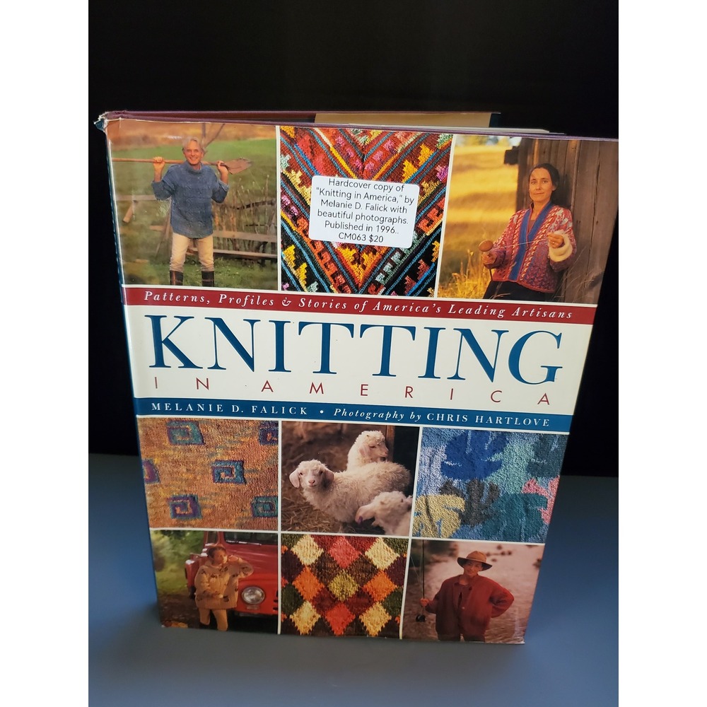 😎Knitting‎ in America Book Melanie Falick 1996 Profiles Stories Artisans